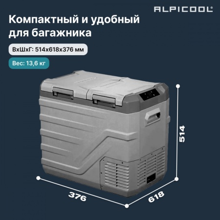 Компрессорный автохолодильник Alpicool NLD55 (12/24)